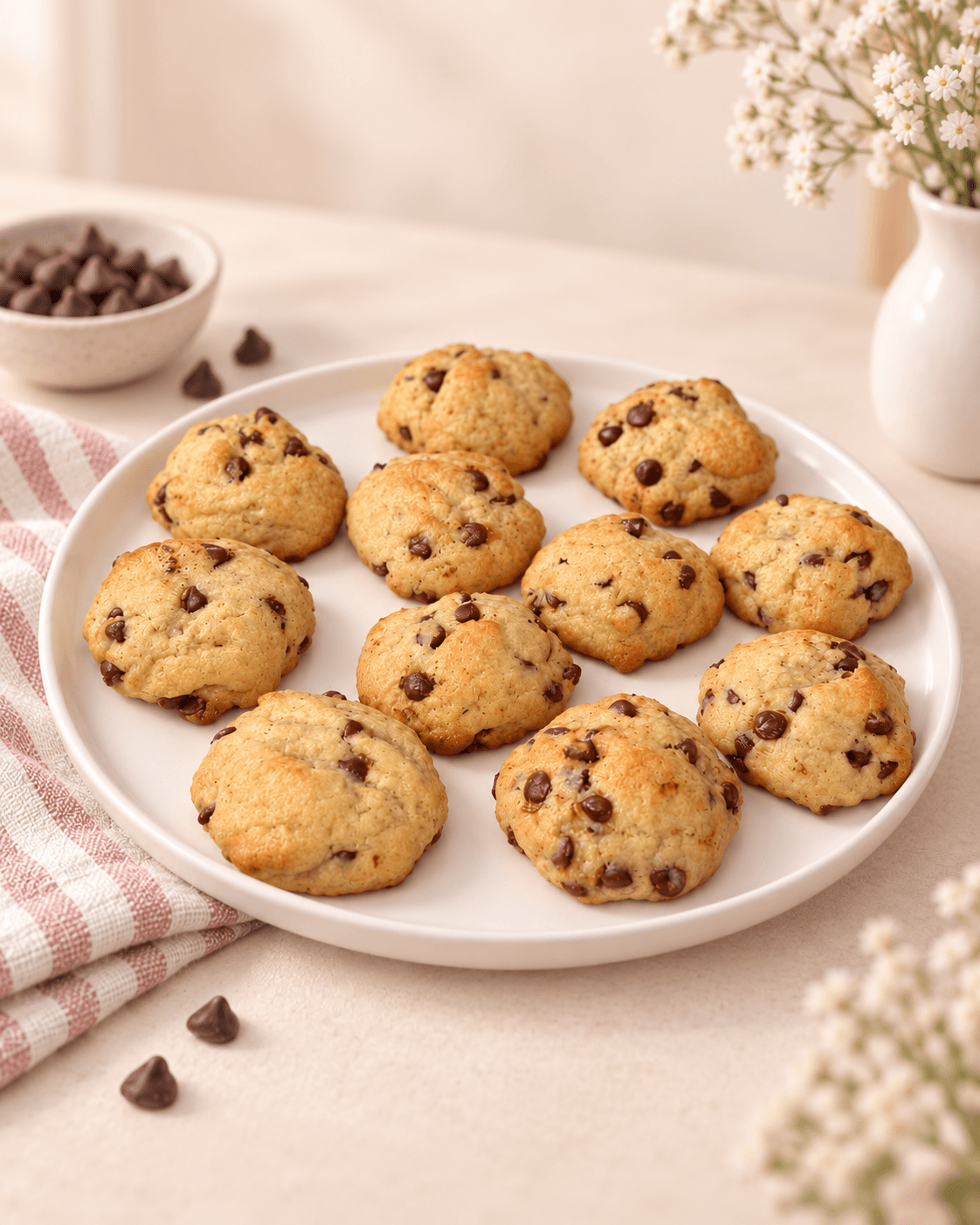 Galletas clásicas con chispas de chocolate